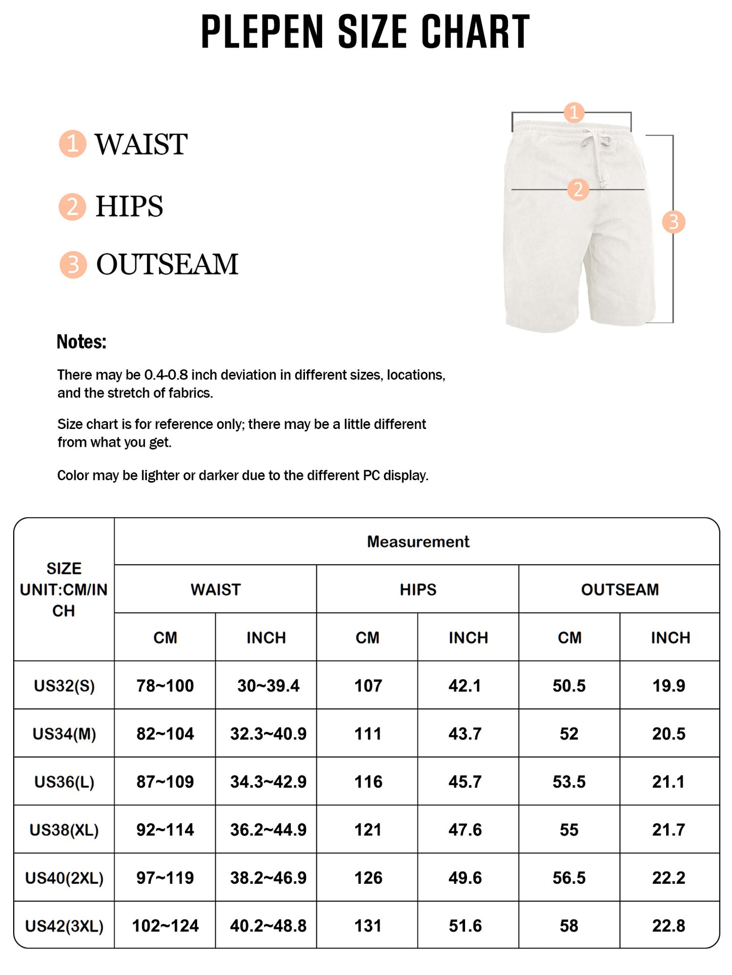 Men's Shorts Casual Corduroy Drawstring Elastic Waist Lightweight Summer Beach Shorts Loose Fit