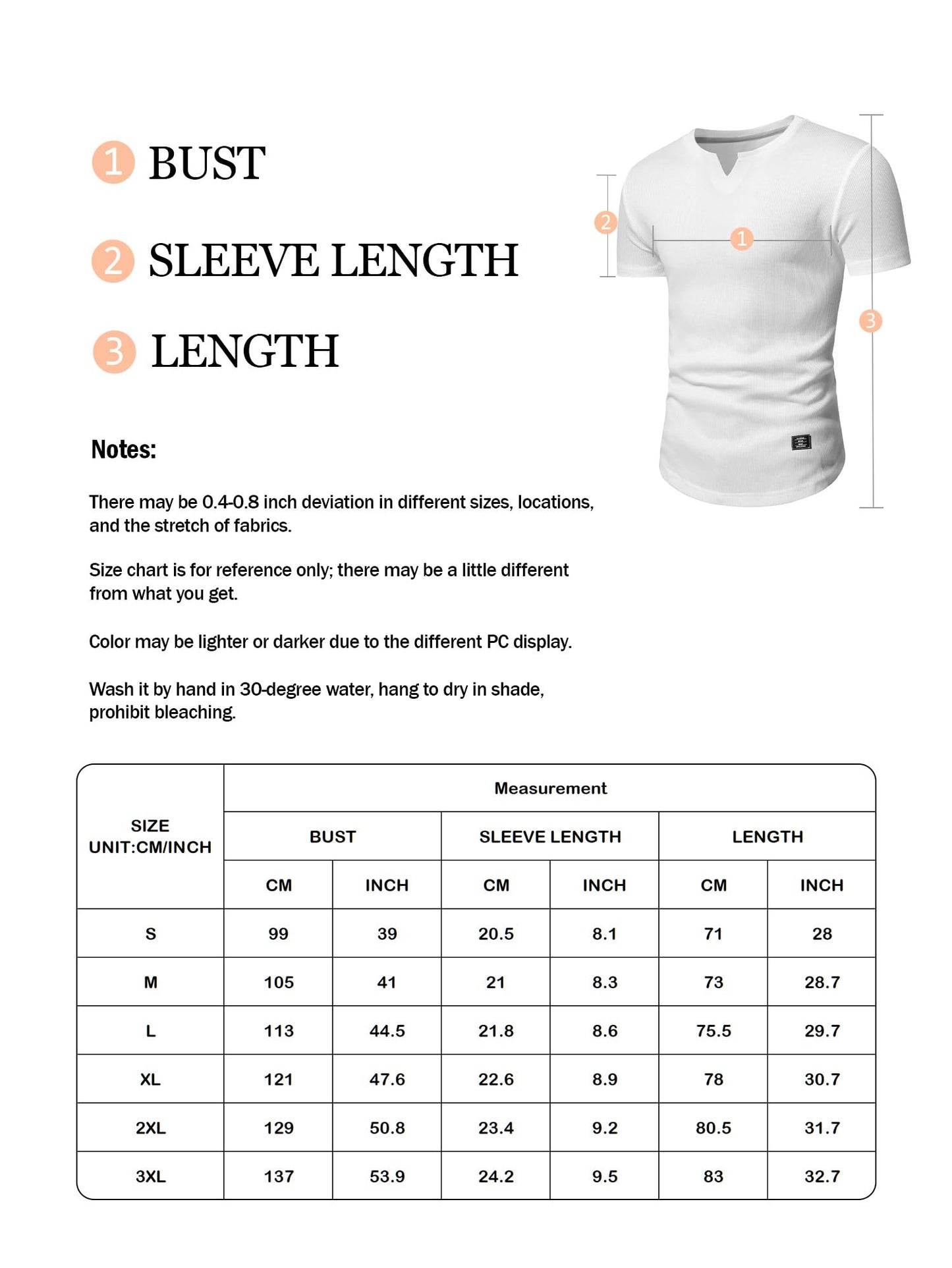 Mens T-Shirts Short Sleeve V Neck Henley Shirt Muscle Fit Gym Workout Athletic Fresh Clean Classic Tees
